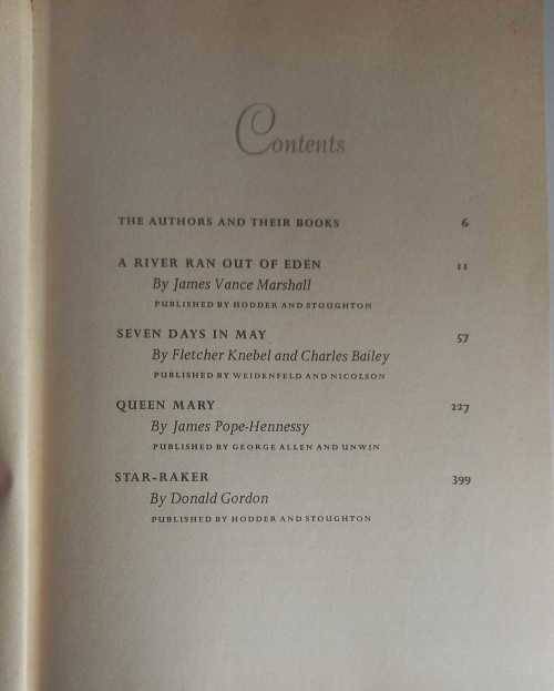 Reader`s digest condensed book: A river ran out of eden, Seven days in May, Queen Mary