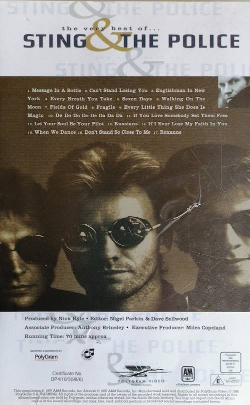 The very best of Sting and The Police VHS