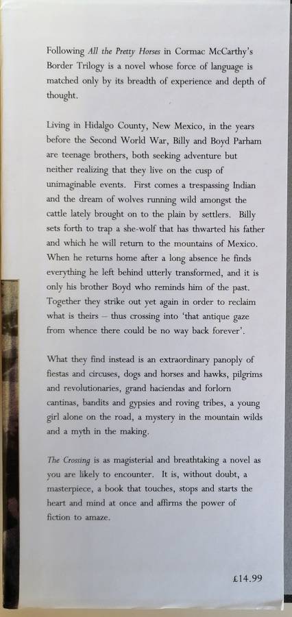 The crossing by Cormac McCarthy