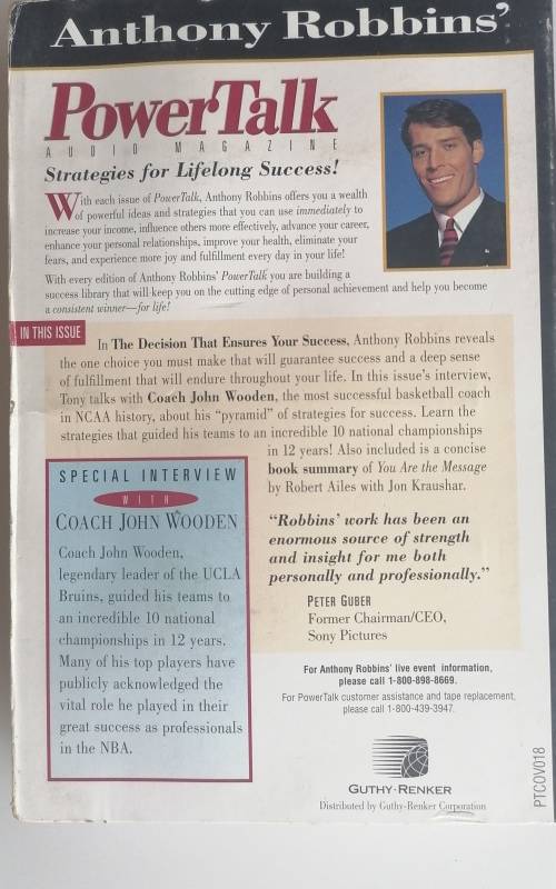 Power talk tapes by Anthony Robbins