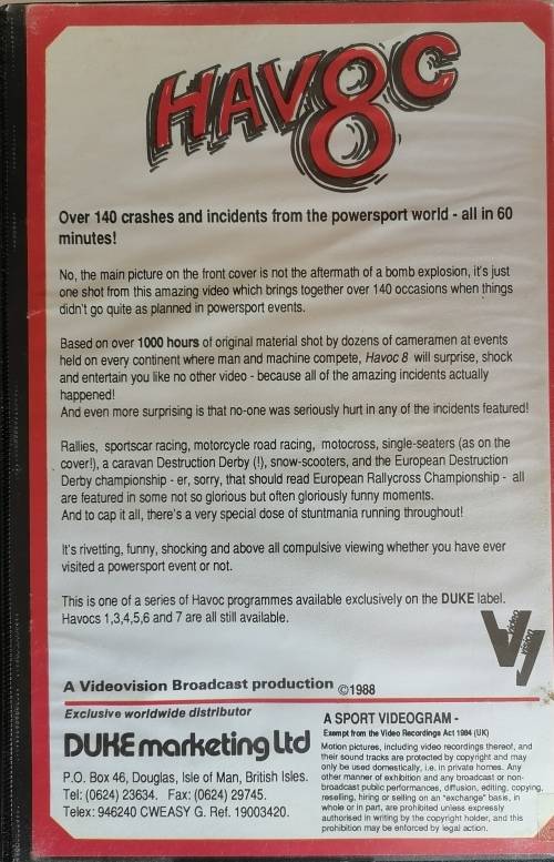 Havoc 8 VHS