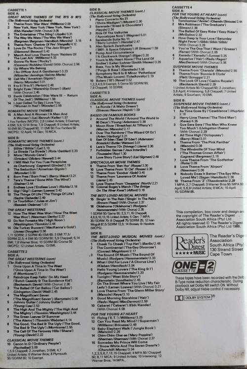 100 Most beautiful movie themes: 4 x tapes in a case