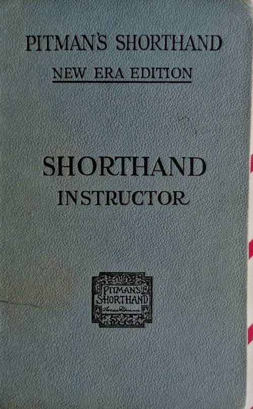 Pitman's shorthand instructor