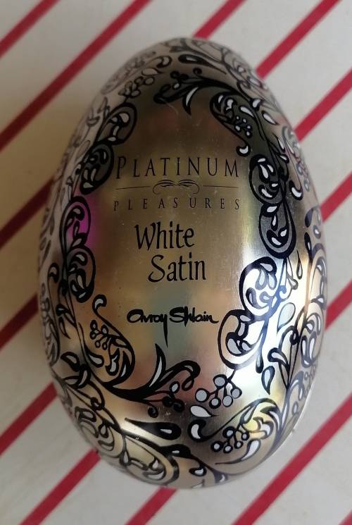 Platinum Pleasures White Satin tin