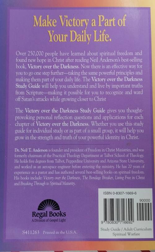 Victory over the darkness by Neil T Anderson