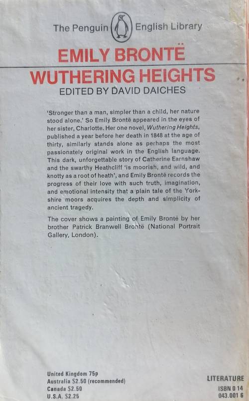 Wuthering Heights by Emily Bronte