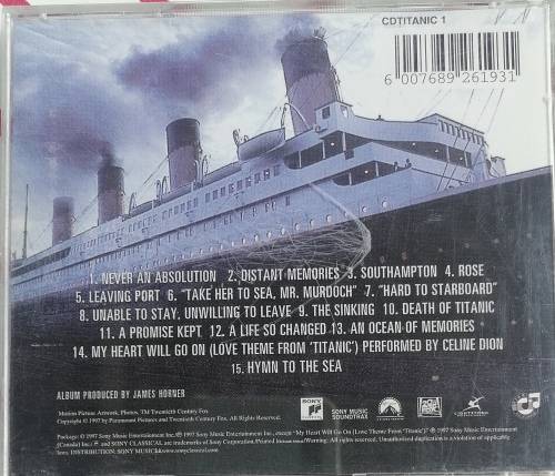 Music from the motion picture Titanic cd