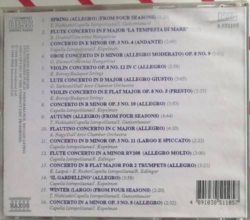 The best of Vivaldi cd