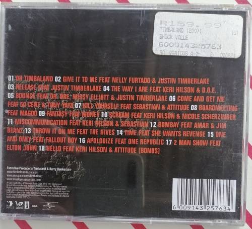 Timbaland presents Shock Value cd