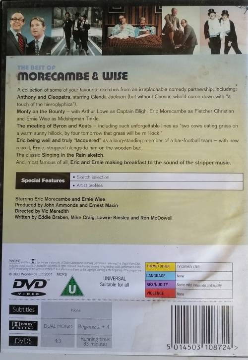 The best of Morecambe and Wise dvd