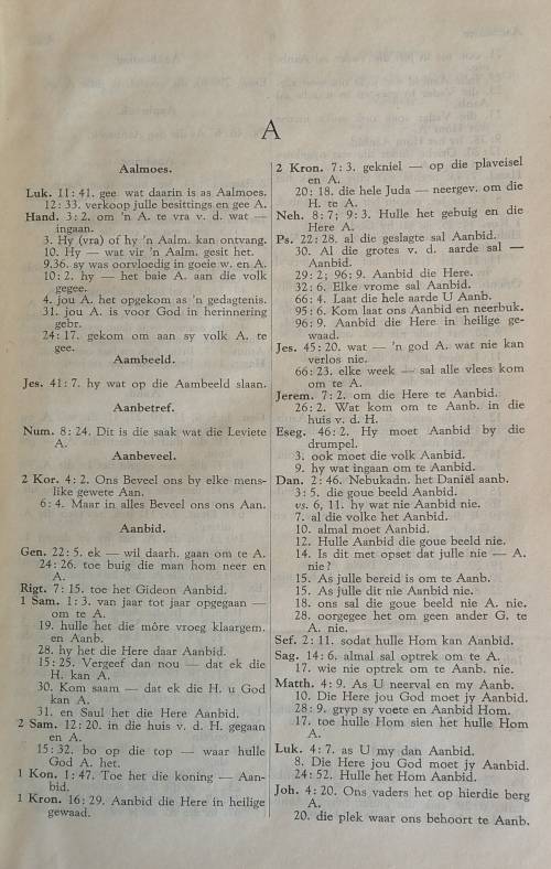 Afrikaanse Bybelkonkordansie 1945