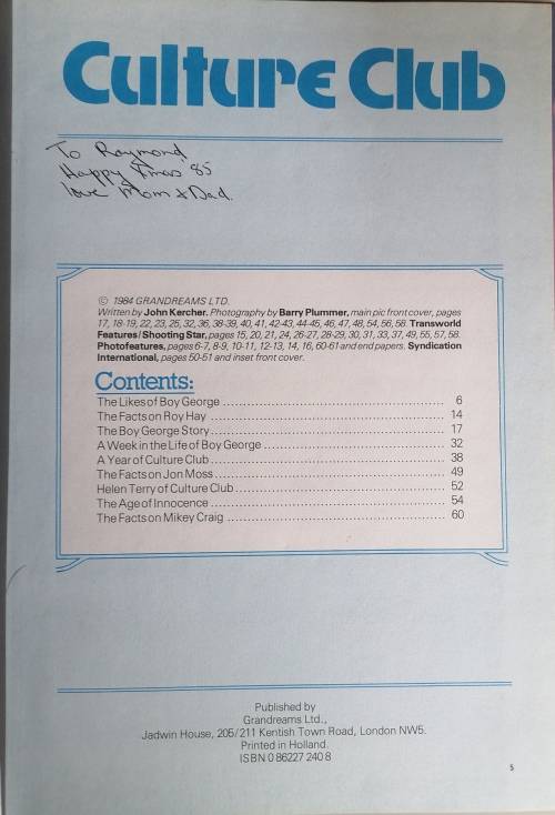 Culture Club Special