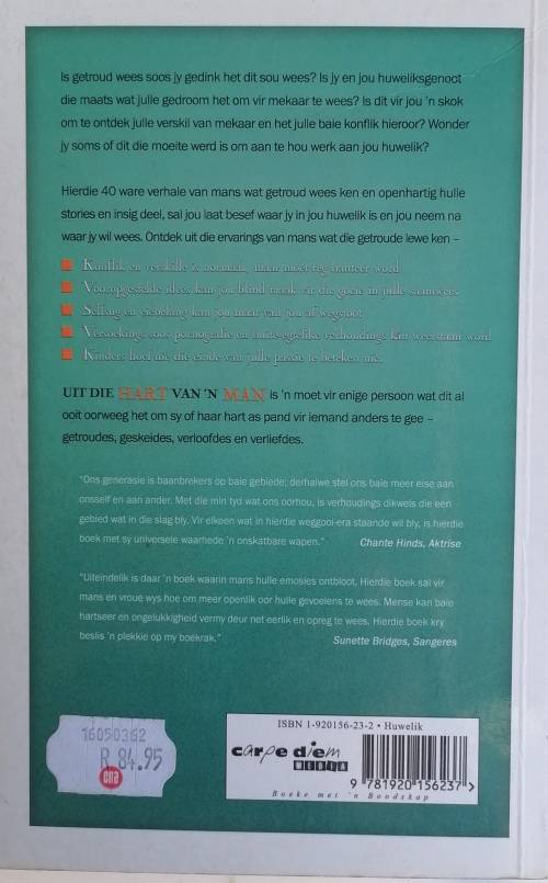 Uit die hart van `n man