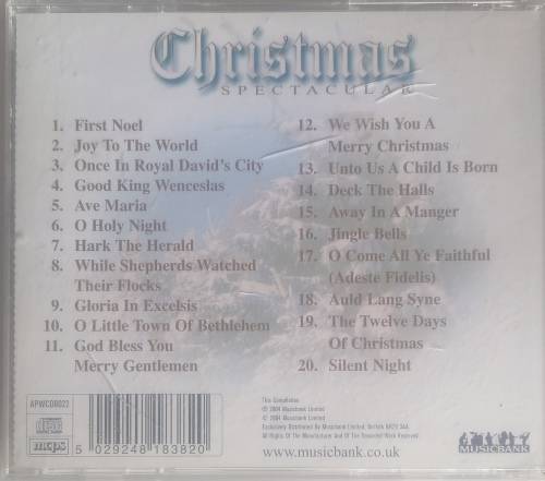 Christmas spectacular cd