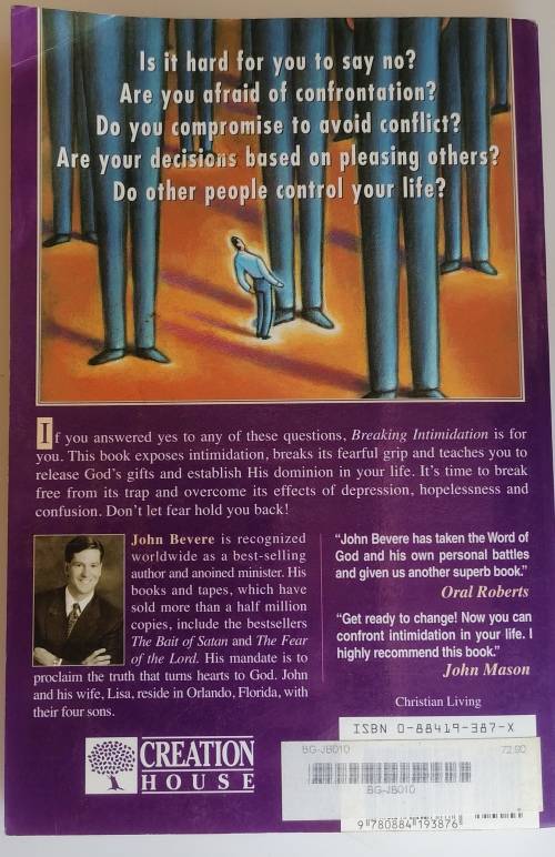 Breaking intimidation by John Bevere