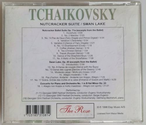 Tchaikovsky - Nutcracker suite/Swan Lake cd