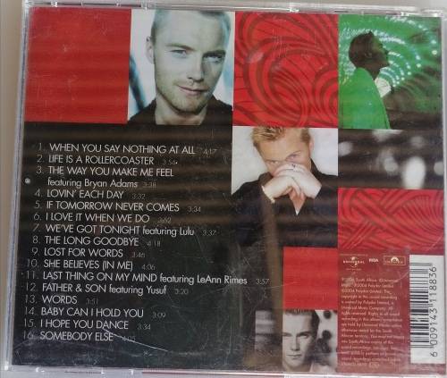 Ronan Keating - 10 Years of hits cd