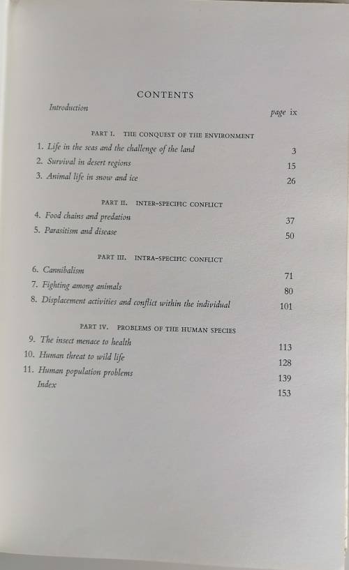 Animal conflict and adaptations by JL Cloudsley-Thompson