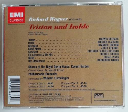 Wagner Tristan und Isolde 4cd