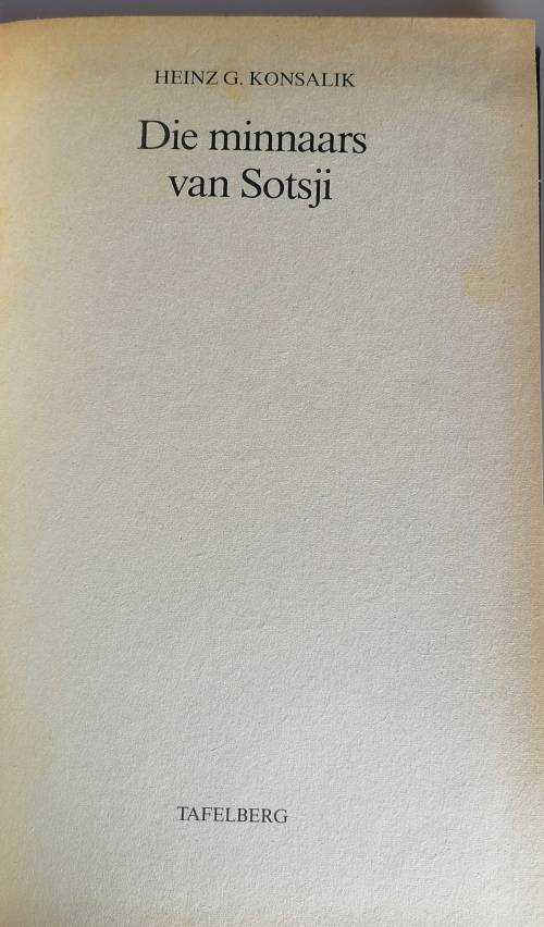 Die minnaars van Sotsji deur Konsalik