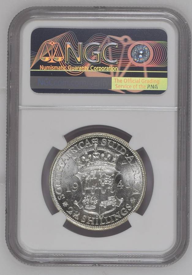 1948 | Half Crown | 2.5S | NGC MS63 | Only 2720 minted