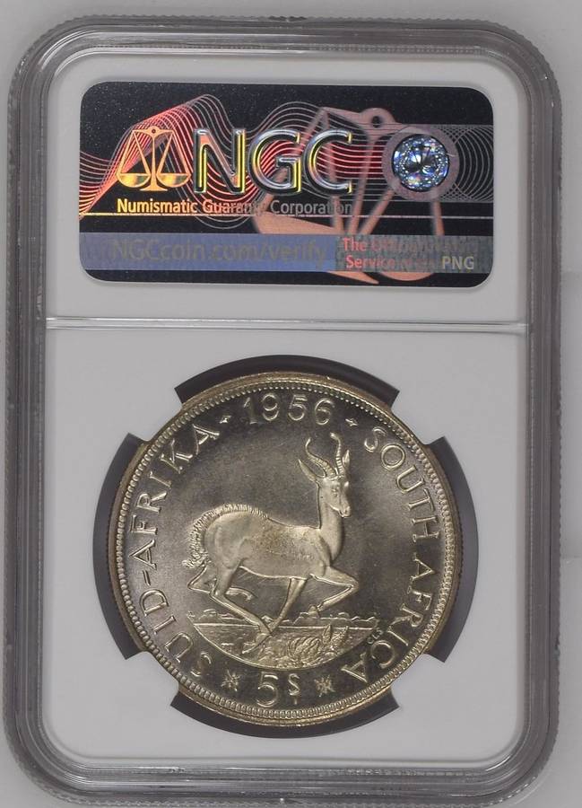 1956 | Crown | 5 Shillings | NGC PL 66