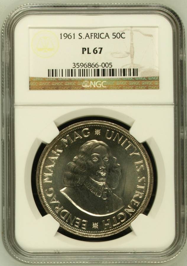1961 | Crown | 5 Shillings | NGC PL 67
