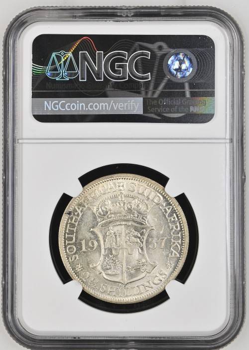 1937 | Half Crown | 2.5 Shillings | NGC MS 64