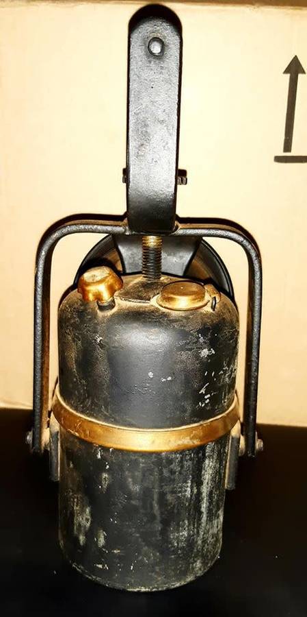 *Reduced*South African Railways Carbide Lamp. In excellent used condition.