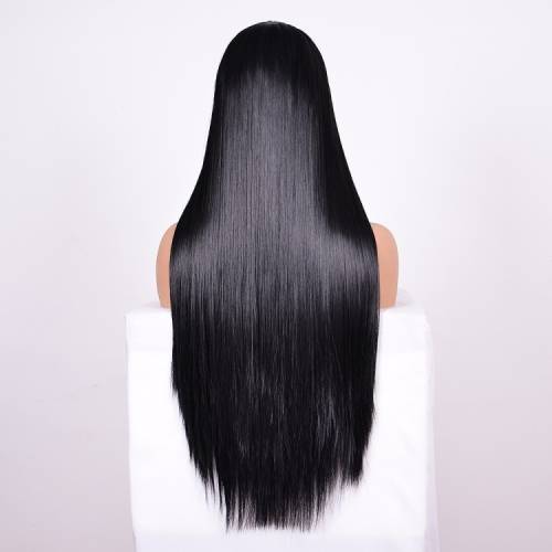 Straight Lace Front Brazilian Hair Wig With Fringe (20inch)