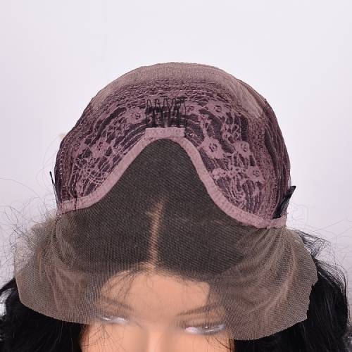 Straight Lace Front Brazilian Hair Wig With Fringe (20inch)