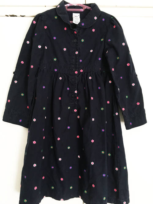 Gap Dress with Embroidered Flowers. Age 4-5