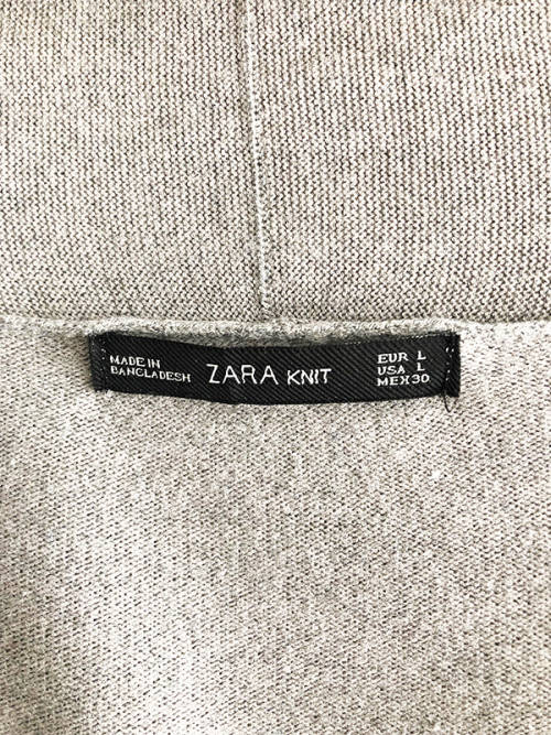 Grey Waterfall Cardigan, Zara, Size L