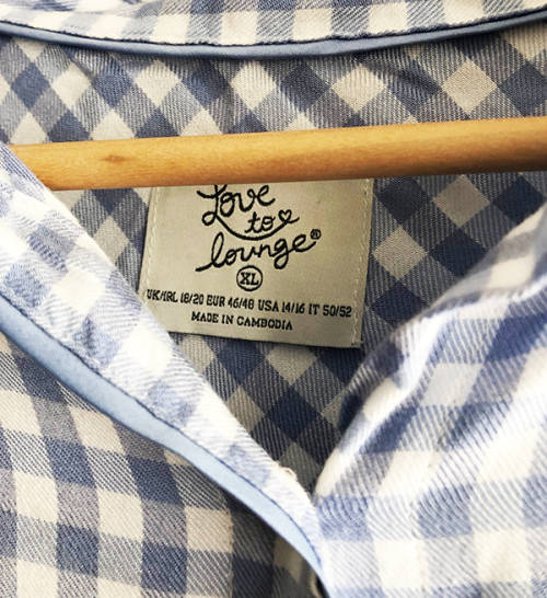 Oversize Blue and White Shirt