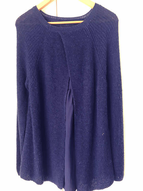 Navy Blue Jumper, Sweater, Marks & Spencer, Size 16