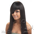 40 centimeters Full head straight yaki hair extensions in dark brown