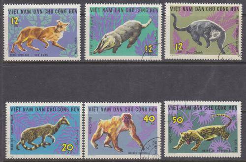 6 BEAUTIFUL THEMATIC STAMPS - WILDLIFE - VIETNAM