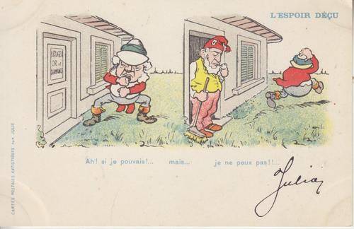 ANTIQUE POSTCARD - ANGLO BOER WAR - THE FLEEING HOPE -  KRUGER SCARES JOHN BULL - UNUSED