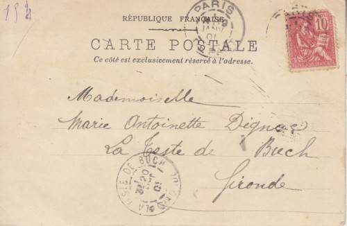 BOER WAR POSTCARD - BOER ASKING:WHERE IS MY FARM? WHICH FARM? - USED 1901 FRANCE