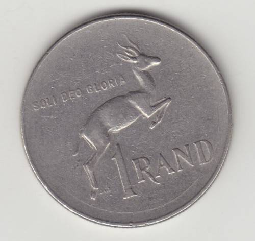 1977 ONE RAND COAT OF ARMS (R1) COIN {NICKEL)