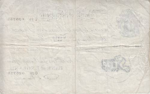 GREAT BRITAIN WHITE NOTE £5 1949 LONDON P344 F