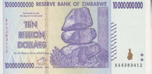 ZIMBABWE 10 BILLION DOLLARS - 2008 - P85 UNC zimbabwe