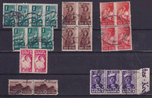UNION OF SOUTH AFRICA 1942-1944 WAR EFFORT REDUCED SIZE - SELECTION