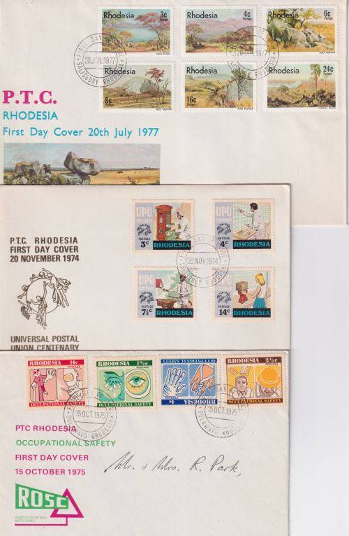 STARTING AT R10!! - 3 X RHODESIA FDC`S