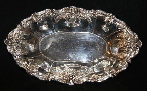 Embossed EMESS Silverware Silver Plated Bowl