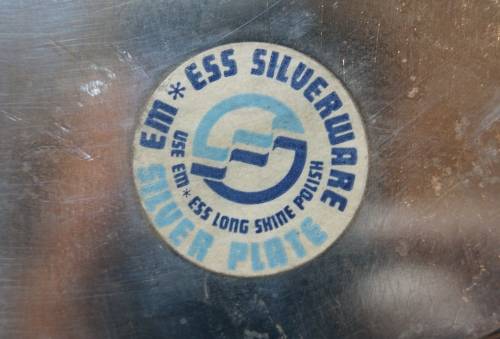 Embossed EMESS Silverware Silver Plated Bowl