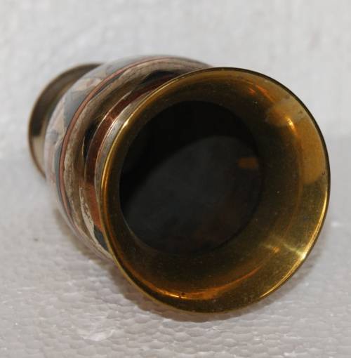 Vintage Egyptian Tri-Coloured Etched Metal Vase @@@ CCCRRRAAAZZZYYY R1 START!!!