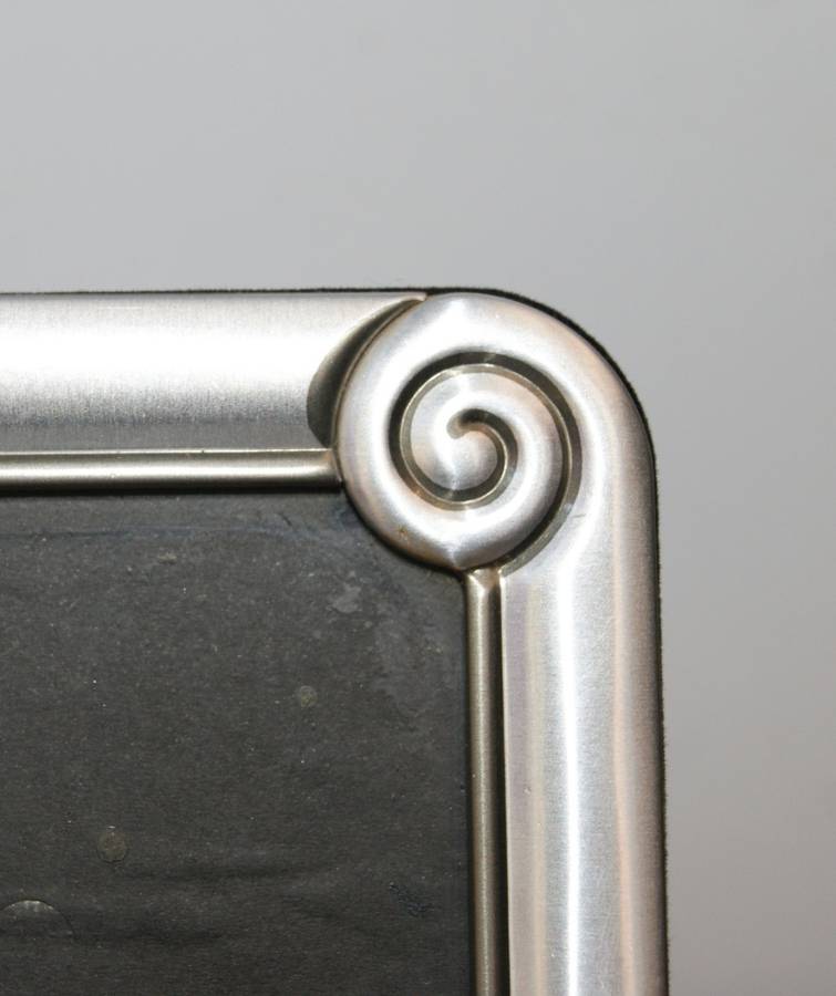 Metal Photo Frame with Spiral Detailing