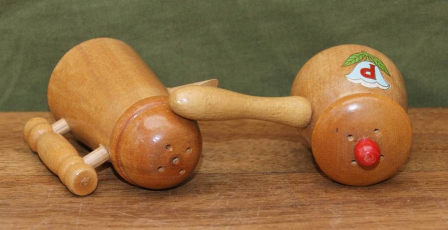 Handmade Wooden Salt and Pepper