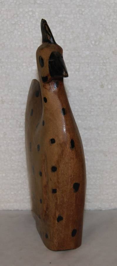Hand Made Wooden Guinea Fowl Figurine @@@ CCCRRRAAAZZZYYY R1 START